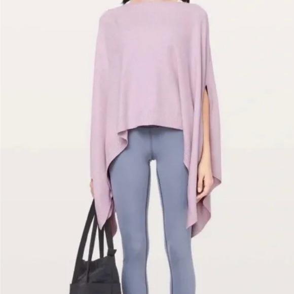 LULULEMON Forward Flow Cape PINK Rose Poncho. One Size - Picture 5 of 5